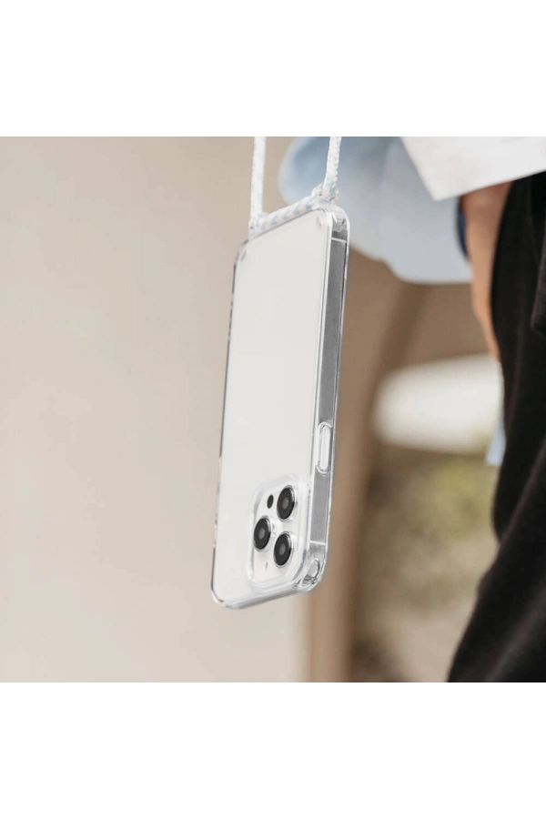 Apple iPhone 14 Pro Max Kılıf Boyun Askılı Şok Önleyicili Şeffaf Lisanslı Switcheasy Play Kapak
