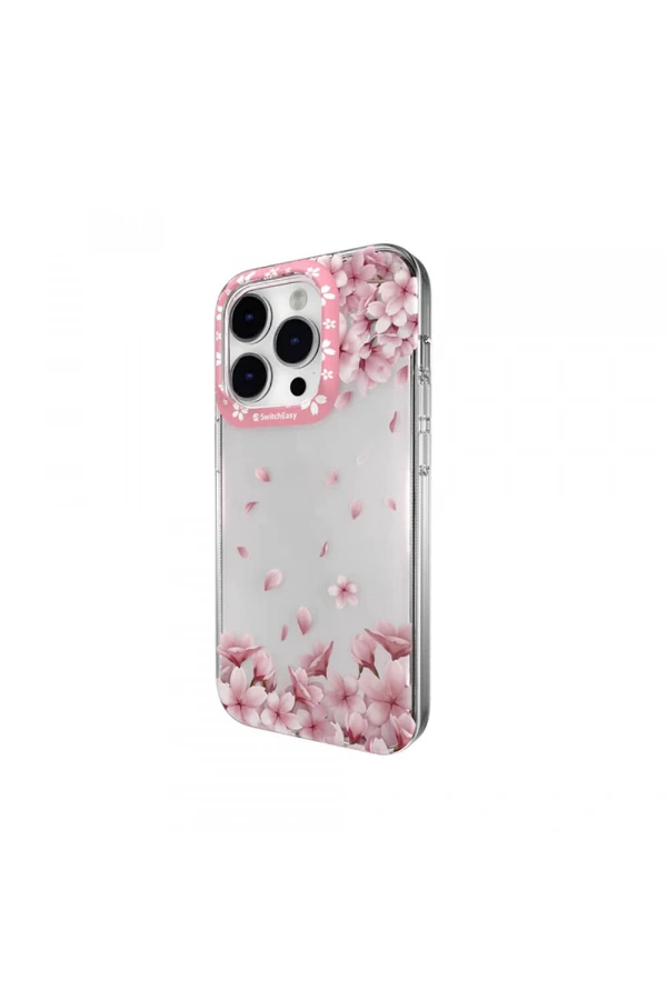 Apple iPhone 14 Pro Max Kılıf Çift IMD Baskılı Lisanslı Switcheasy Artist Sakura Kapak