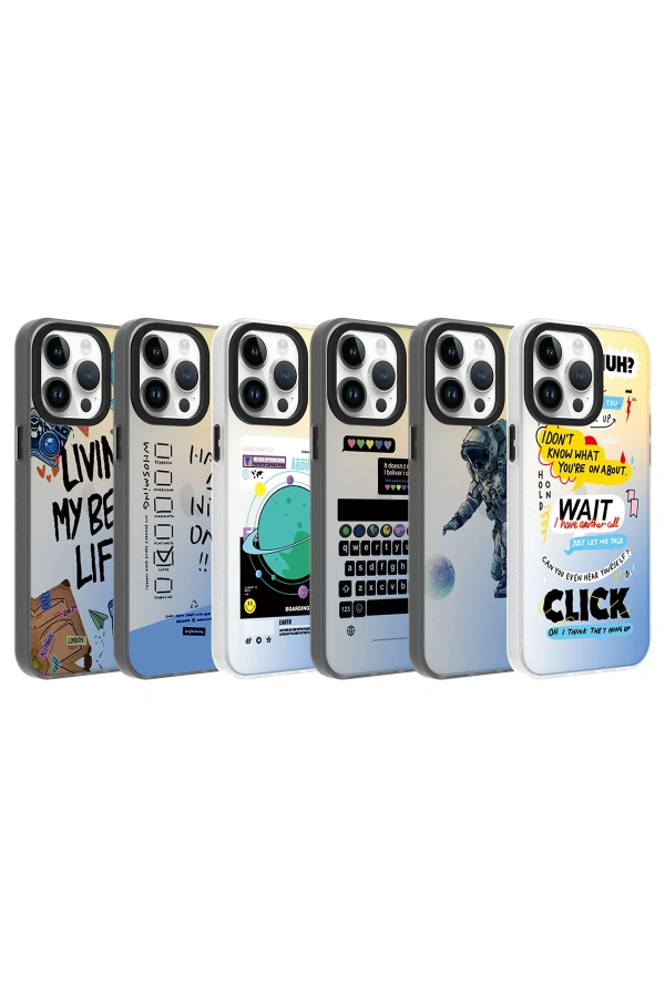 Apple iPhone 14 Pro Max Kılıf Desenli Zore Dragon Sert Kapak