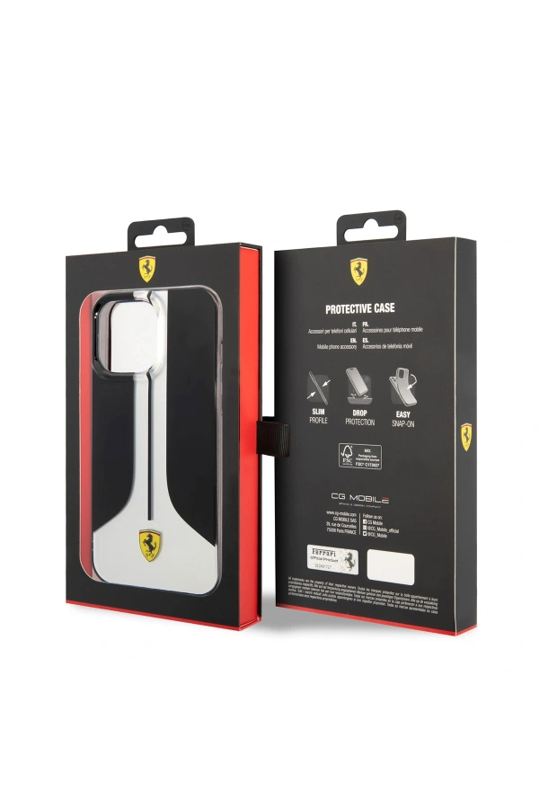 Apple iPhone 14 Pro Max Kılıf Ferrari Orjinal Lisanslı 296 Çizgili Dizayn Kapak