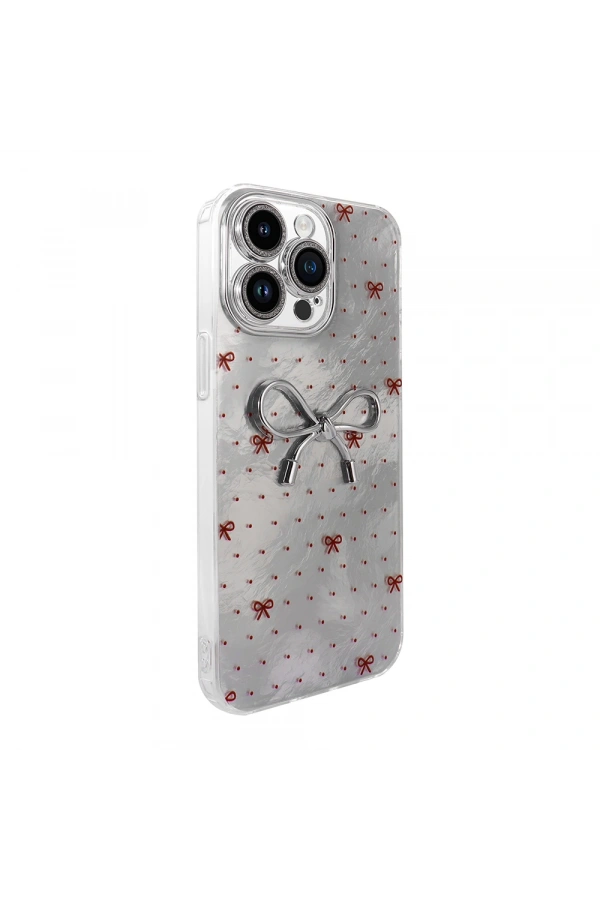 Apple iPhone 14 Pro Max Kılıf Kamera Korumalı Figürlü Zore Ponti Silikon Kapak