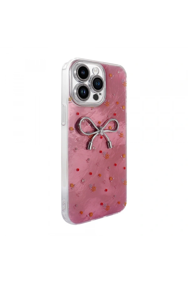 Apple iPhone 14 Pro Max Kılıf Kamera Korumalı Figürlü Zore Ponti Silikon Kapak