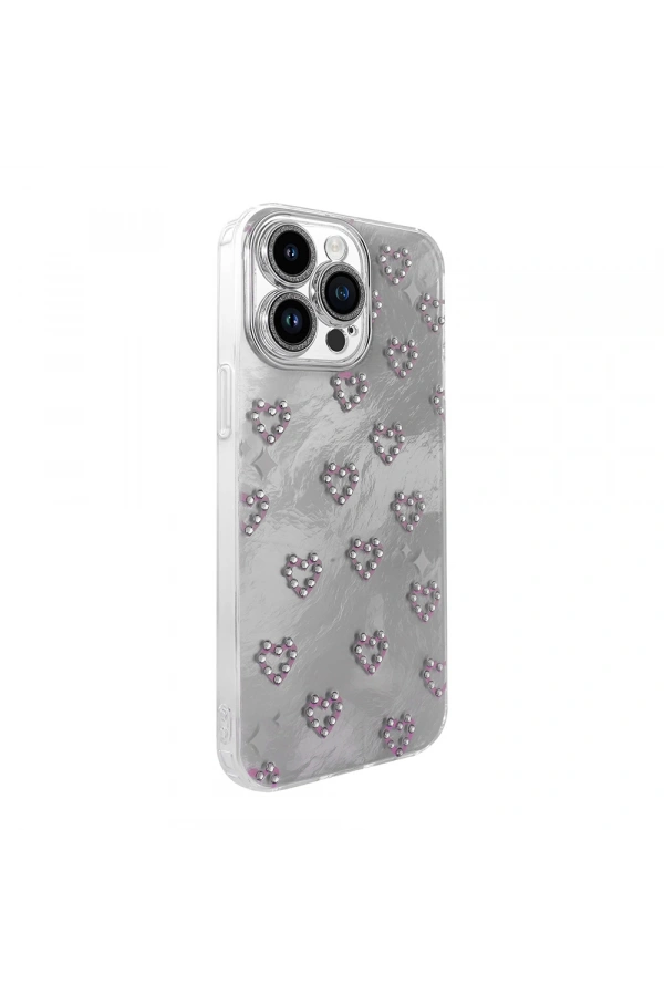 Apple iPhone 14 Pro Max Kılıf Kamera Korumalı Figürlü Zore Ponti Silikon Kapak