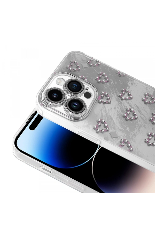 Apple iPhone 14 Pro Max Kılıf Kamera Korumalı Figürlü Zore Ponti Silikon Kapak