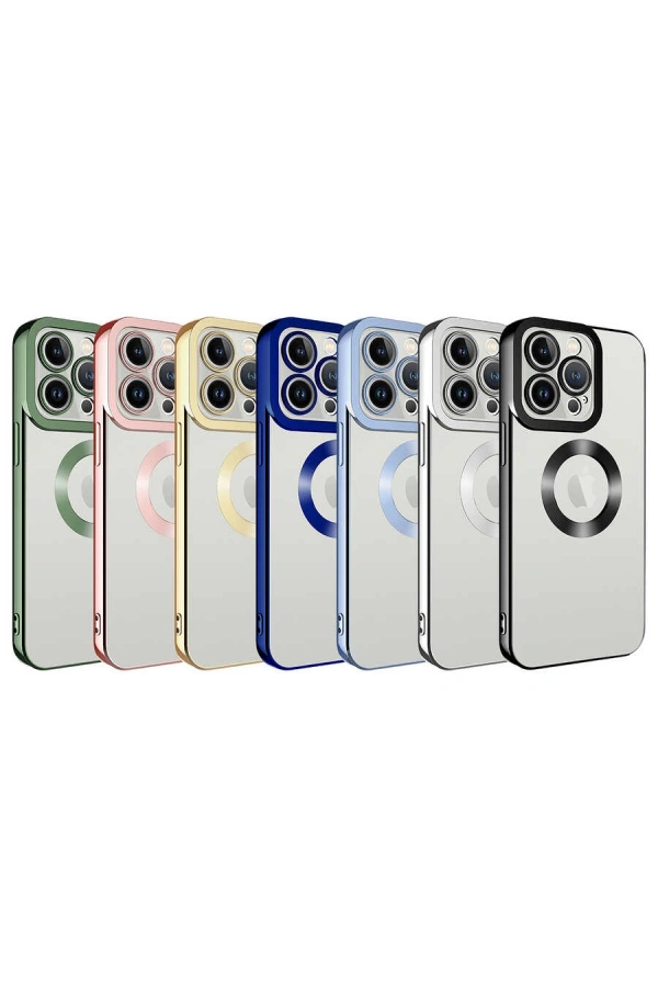 Apple iPhone 14 Pro Max Kılıf Kamera Korumalı Logo Gösteren Zore Omega Kapak