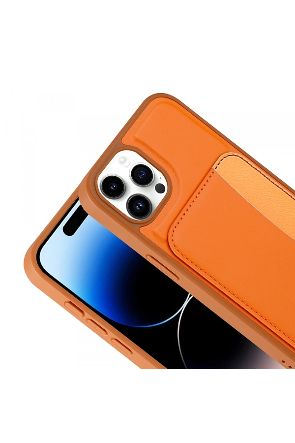 Apple iPhone 14 Pro Max Kılıf Kartlıklı Zore X-Kart Silikon Kapak
