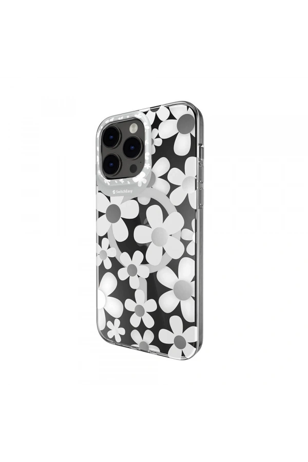 Apple iPhone 14 Pro Max Kılıf M-safe Şarj Özellikli Çift IMD Baskılı Lisanslı Switcheasy Artist-M Fleur Kapak