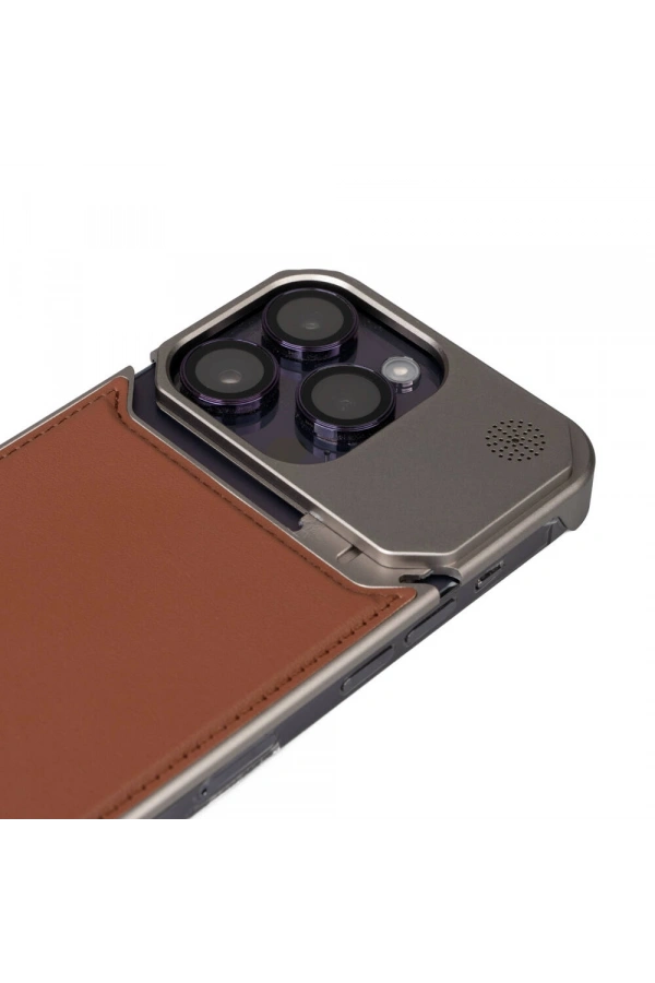 Apple iPhone 14 Pro Max Kılıf M-safe Şarj Özellikli Mekanizmalı Koku Hazneli Zore Mostar Kapak