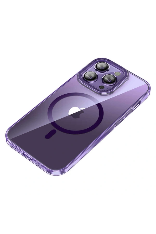 Apple iPhone 14 Pro Max Kılıf M-safe Şarj Özellikli Sert PC Zore Fuya Kapak