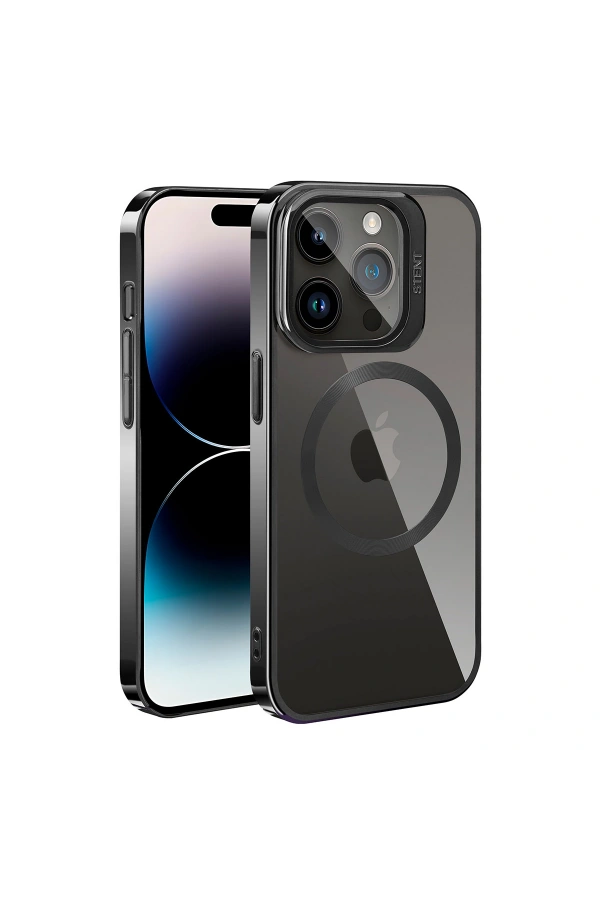 Apple iPhone 14 Pro Max Kılıf M-safe Şarj Özellikli Standlı Zore Klon Kapak