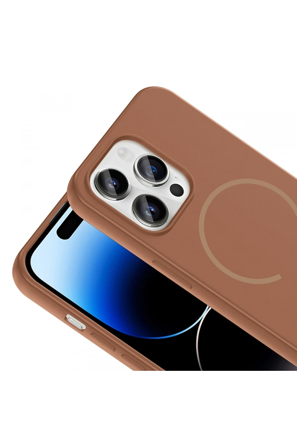 Apple iPhone 14 Pro Max Kılıf M-safe Şarj Özellikli Zore Meta Kapak