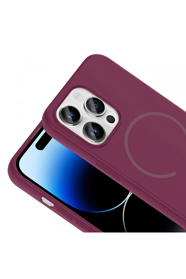 Apple iPhone 14 Pro Max Kılıf M-safe Şarj Özellikli Zore Meta Kapak