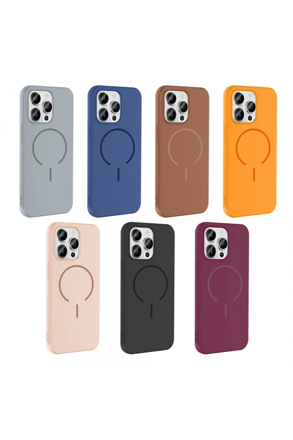 Apple iPhone 14 Pro Max Kılıf M-safe Şarj Özellikli Zore Meta Kapak