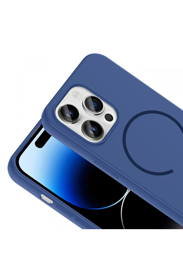 Apple iPhone 14 Pro Max Kılıf M-safe Şarj Özellikli Zore Meta Kapak