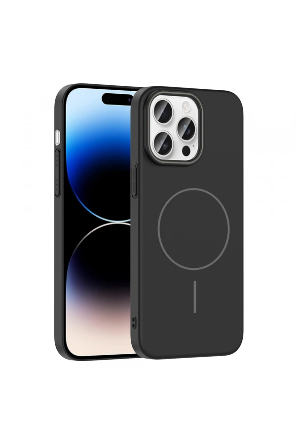 Apple iPhone 14 Pro Max Kılıf M-safe Şarj Özellikli Zore Ruby Sert Kapak