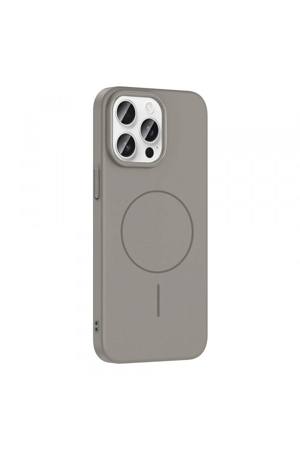 Apple iPhone 14 Pro Max Kılıf M-safe Şarj Özellikli Zore Ruby Sert Kapak