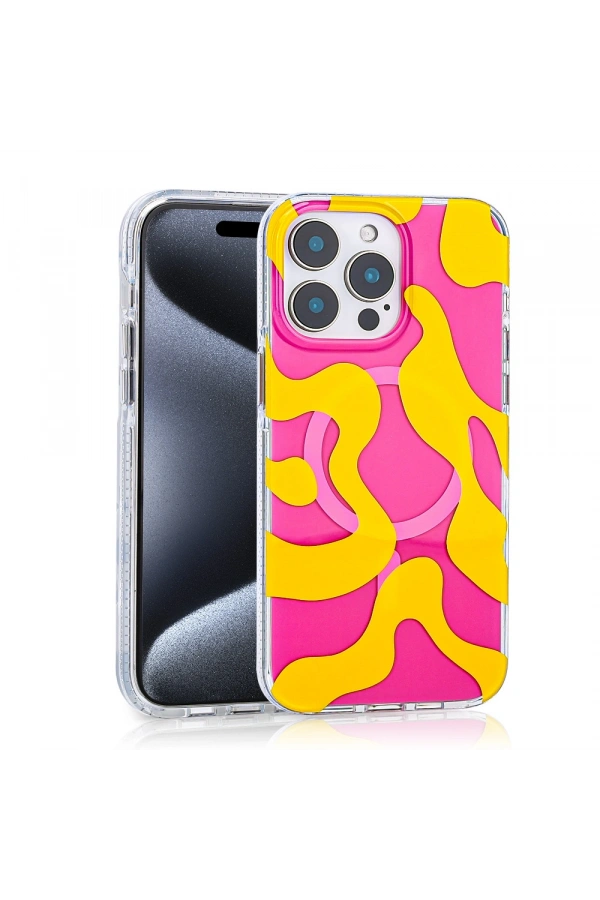 Apple iPhone 14 Pro Max Kılıf M-safe Şarj Özellikli Zore Stilo Kapak