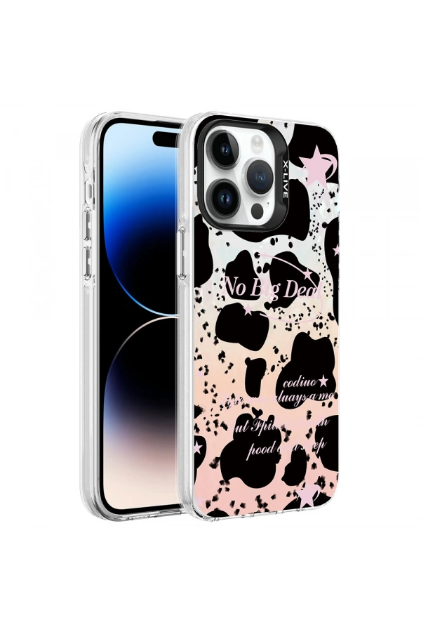 Apple iPhone 14 Pro Max Kılıf Mermer Desenli Zore Marbello Kapak
