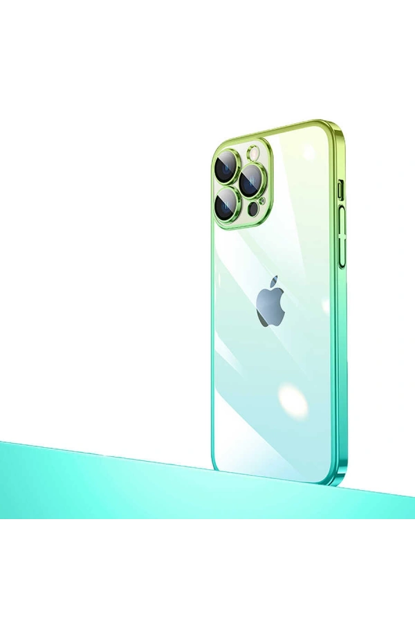 Apple iPhone 14 Pro Max Kılıf Parlak Renk Geçişli Kamera Korumalı Zore Senkron Kapak