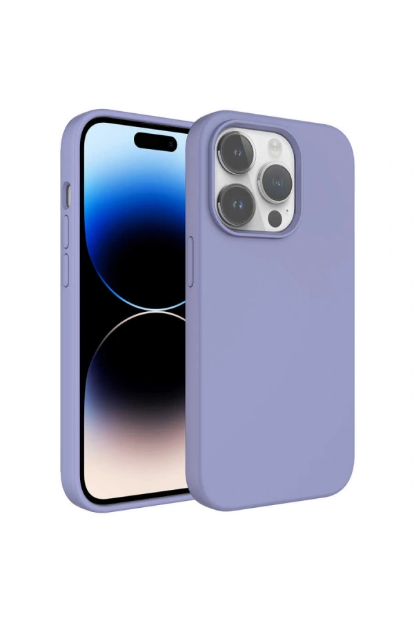 Apple iPhone 14 Pro Max Kılıf Sıvı Teknolojili Silinebilir Sert Zore Kivi Kapak