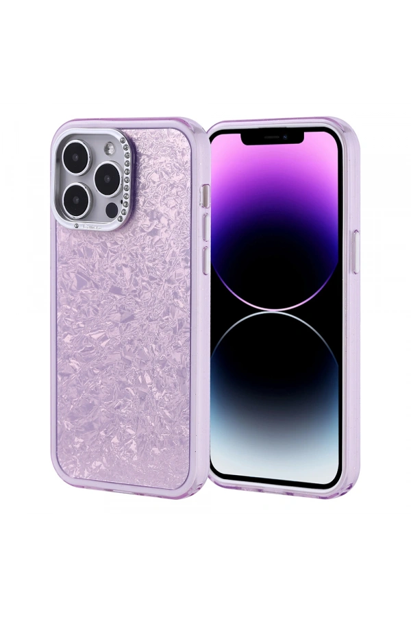 Apple iPhone 14 Pro Max Kılıf Taşlı Tasarımlı Zore Kapi Kapak