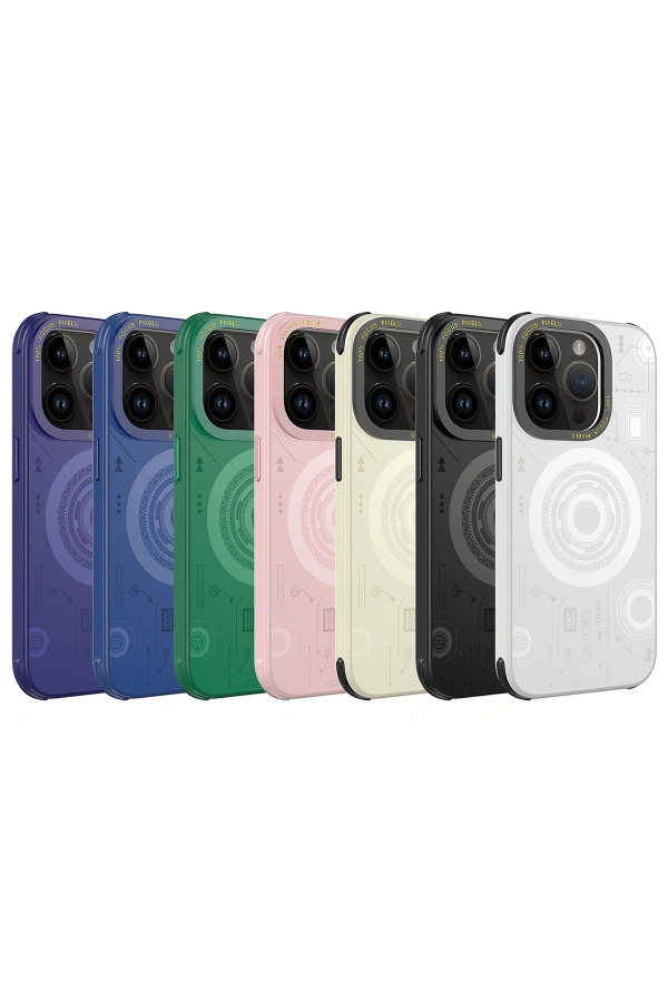 Apple iPhone 14 Pro Max Kılıf Zore Wireless Şarj Özellikli Desenli Hot Kapak