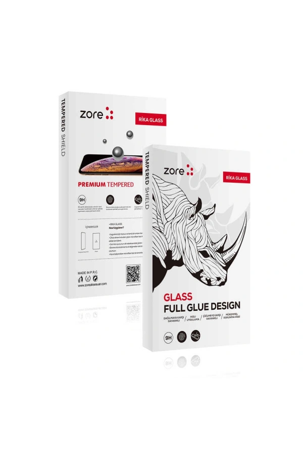 Apple iPhone 14 Pro Max Zore Rika Premium Temperli Cam Ekran Koruyucu