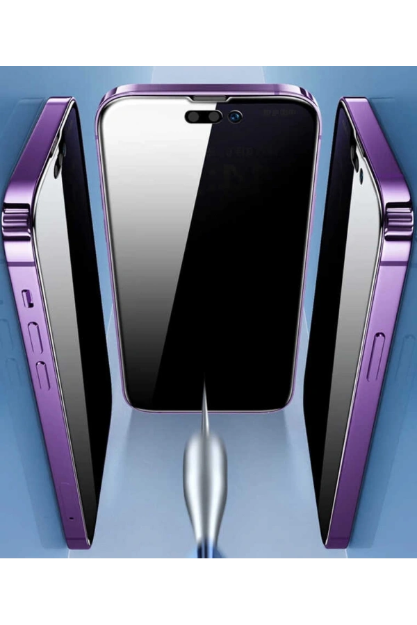 Apple iPhone 14 Pro Zore Kor Privacy Cam Ekran Koruyucu