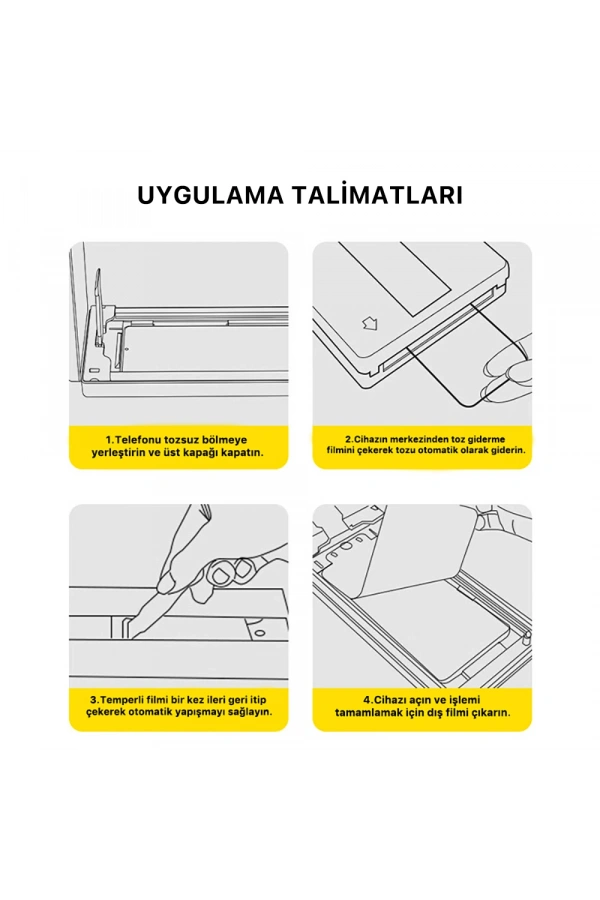 Apple iPhone 14 Zore 3D Oliv HD Temperli Cam Ekran Koruyucu + Kolay Uygulama Aparatı