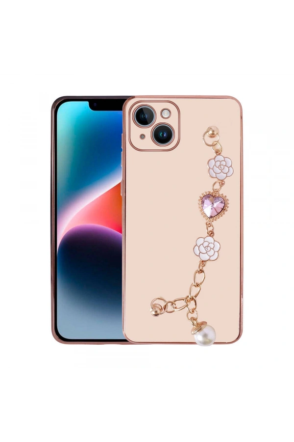 Apple iPhone 15 Kılıf El Tutamaçlı Kamera Korumalı Zore Taka Silikon Kapak
