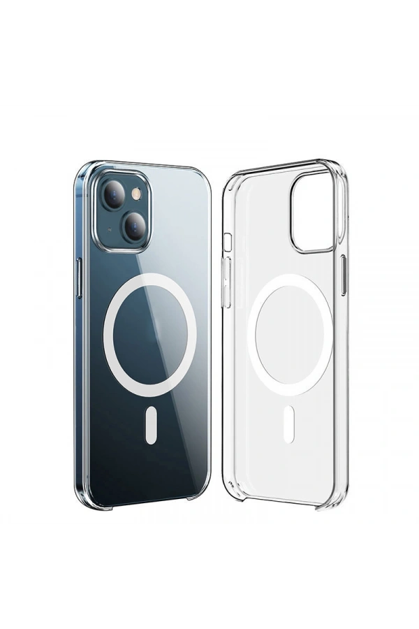 Apple iPhone 15 Kılıf IC Çipli Zore Wireless Şarj Özellikli Şeffaf Orjin Kapak