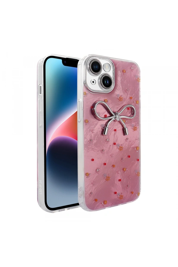 Apple iPhone 15 Kılıf Kamera Korumalı Figürlü Zore Ponti Silikon Kapak