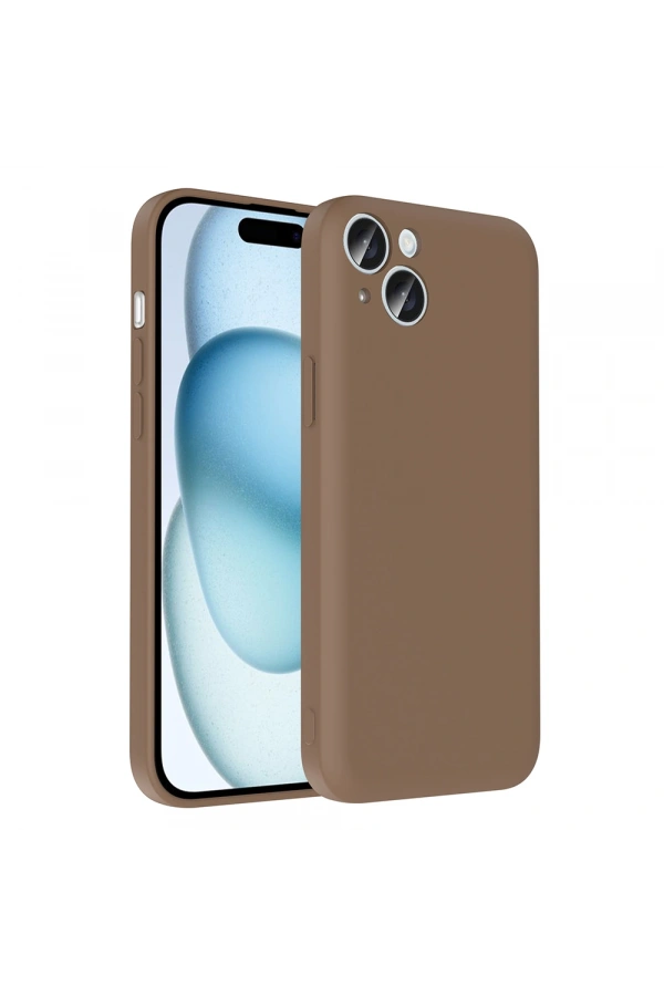Apple iPhone 15 Kılıf Kamera Korumalı Kartlık Hazneli Zore Vitra Kapak