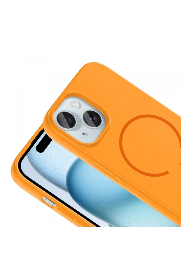 Apple iPhone 15 Kılıf M-safe Şarj Özellikli Zore Meta Kapak