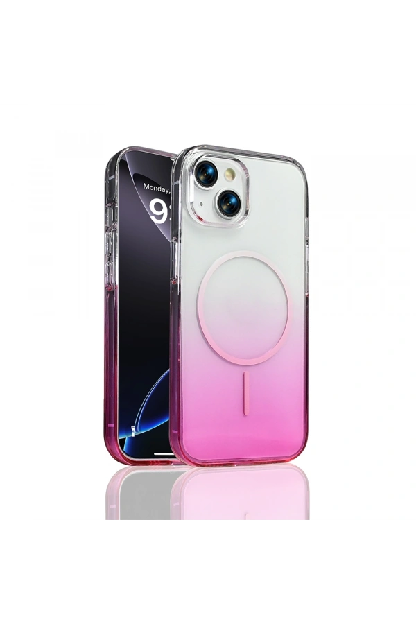 Apple iPhone 15 Kılıf M-Safe Şarj Özellikli Zore Septik Silikon Kapak