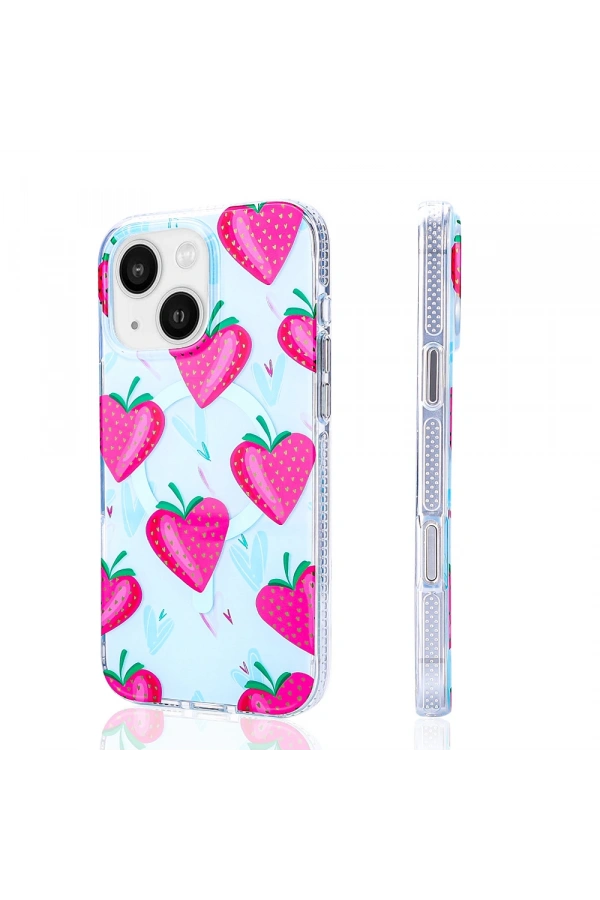 Apple iPhone 15 Kılıf M-safe Şarj Özellikli Zore Stilo Kapak