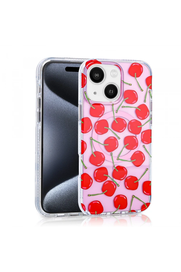 Apple iPhone 15 Kılıf M-safe Şarj Özellikli Zore Stilo Kapak