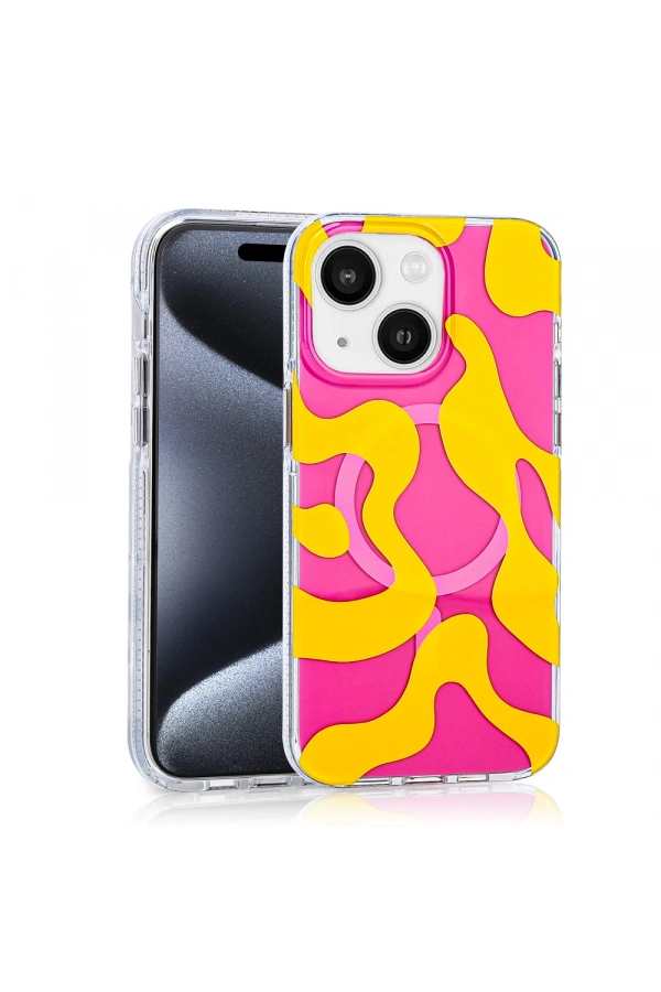 Apple iPhone 15 Kılıf M-safe Şarj Özellikli Zore Stilo Kapak