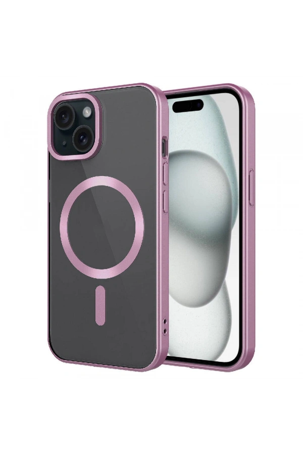 Apple iPhone 15 Kılıf Mat Tasarımlı M-safe Wireless Şarj Özellikli Zore Mat Setro Kapak