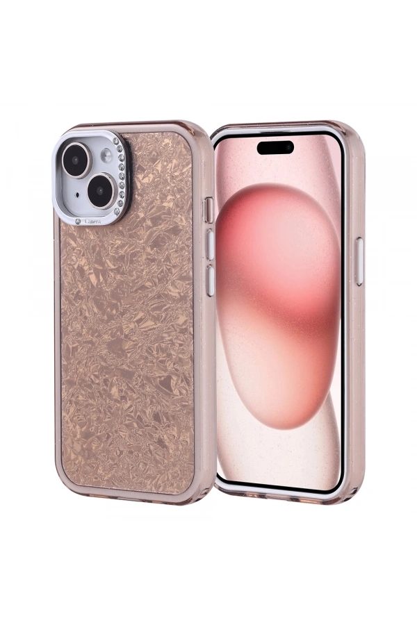 Apple iPhone 15 Kılıf Taşlı Tasarımlı Zore Kapi Kapak