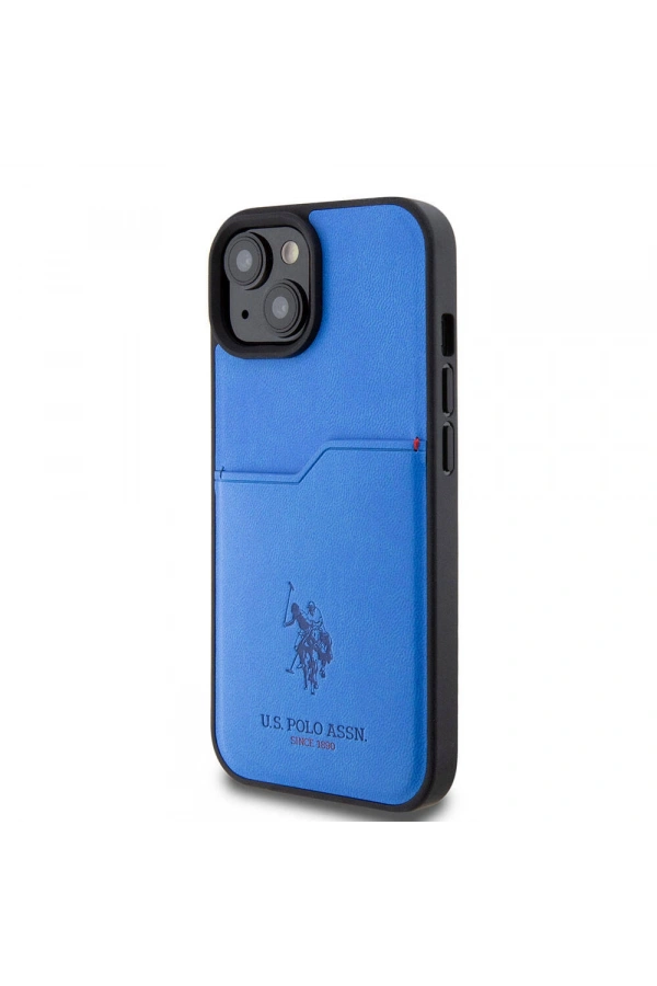 Apple iPhone 15 Kılıf U.S. Polo Assn. Orjinal Lisanslı Baskı Logolu PU Kartlıklı Kapak