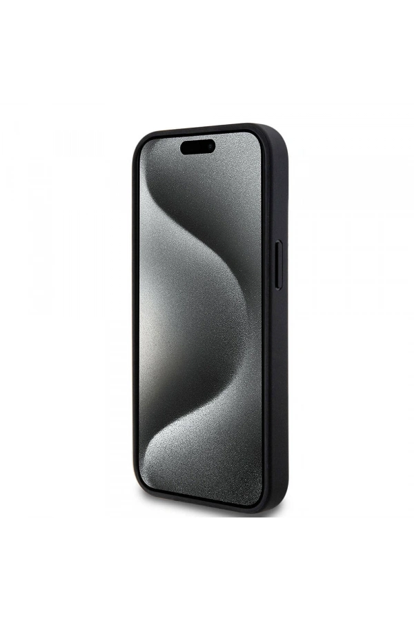 Apple iPhone 15 Kılıf U.S. Polo Assn. Orjinal Lisanslı Deri Şeritli Logo Dizayn Kapak