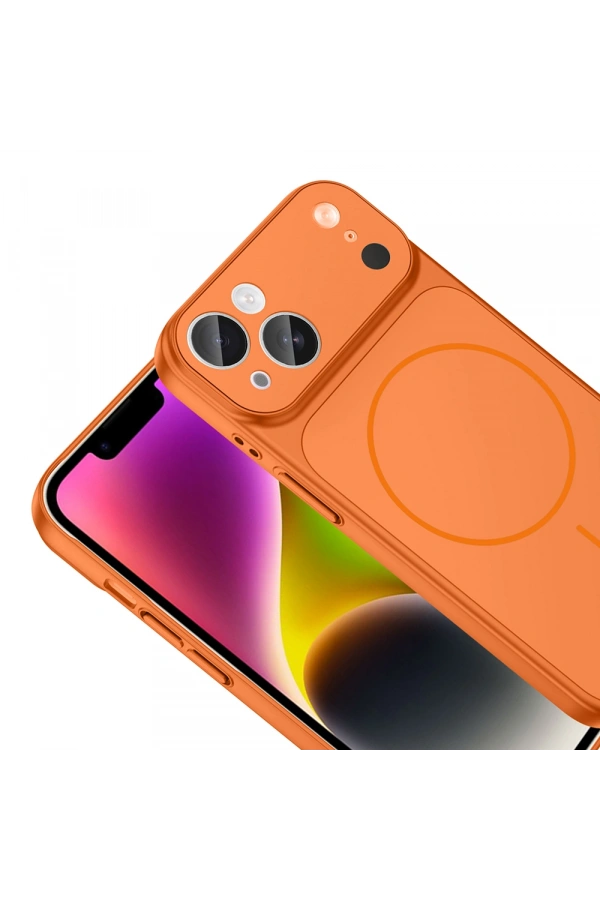 Apple iPhone 15 Kılıf Zore M-Safe Şarj Özellikli Kamera Korumalı Formen Kapak