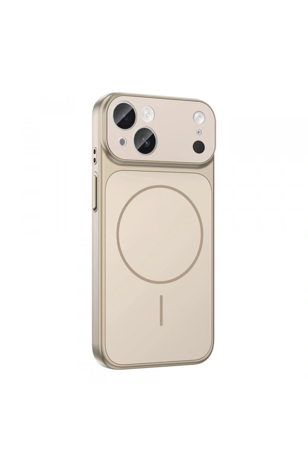 Apple iPhone 15 Kılıf Zore M-Safe Şarj Özellikli Kamera Korumalı Formen Kapak
