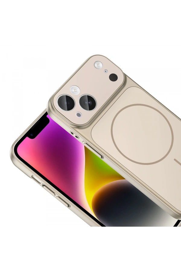 Apple iPhone 15 Kılıf Zore M-Safe Şarj Özellikli Kamera Korumalı Formen Kapak