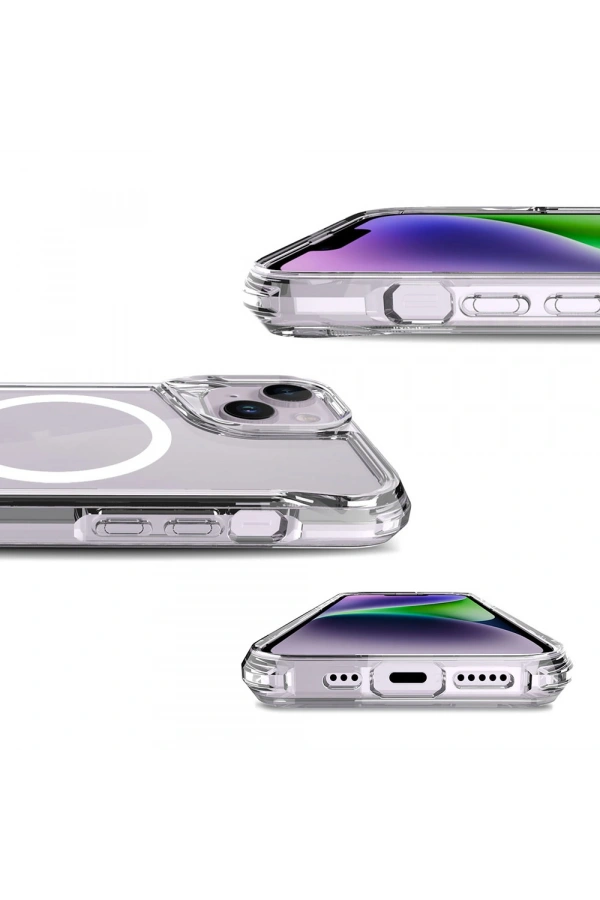 Apple iPhone 15 Kılıf Zore M-safe Şarj Özellikli T-Max M-safe Kapak