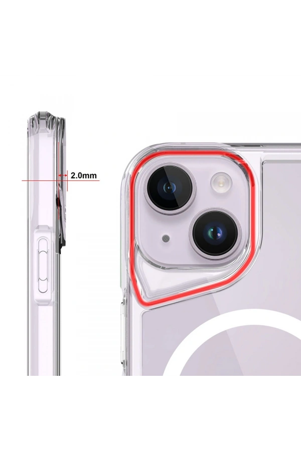 Apple iPhone 15 Kılıf Zore M-safe Şarj Özellikli T-Max M-safe Kapak