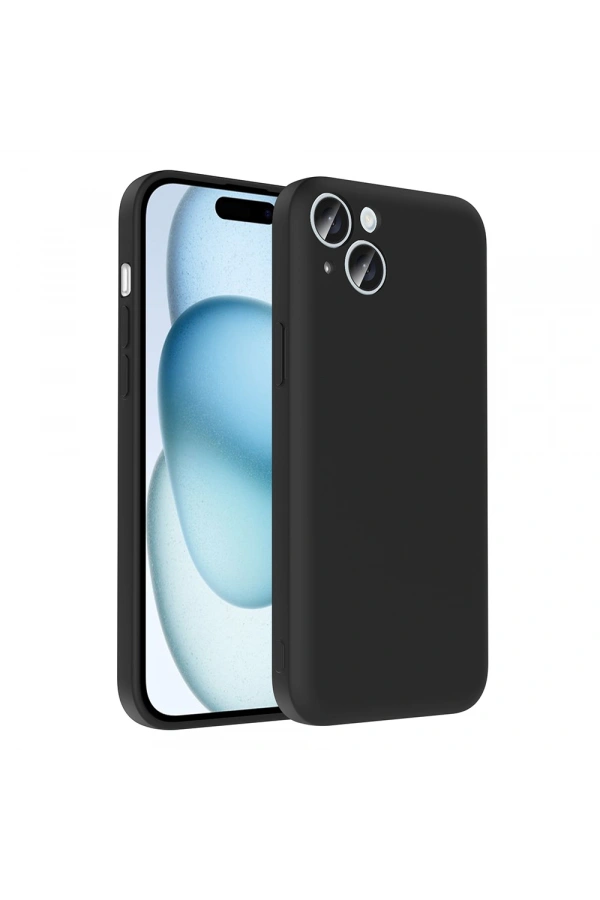 Apple iPhone 15 Plus Kılıf Kamera Korumalı Kartlık Hazneli Zore Vitra Kapak