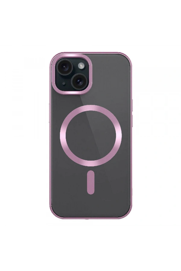 Apple iPhone 15 Plus Kılıf Mat Tasarımlı M-safe Wireless Şarj Özellikli Zore Mat Setro Kapak