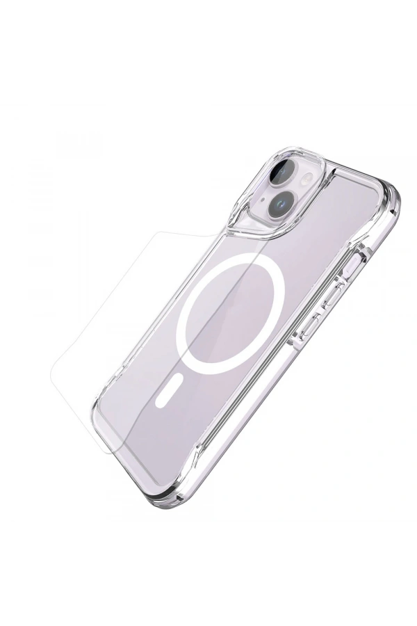 Apple iPhone 15 Plus Kılıf Zore M-safe Şarj Özellikli T-Max M-safe Kapak